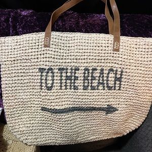 Beach straw bag